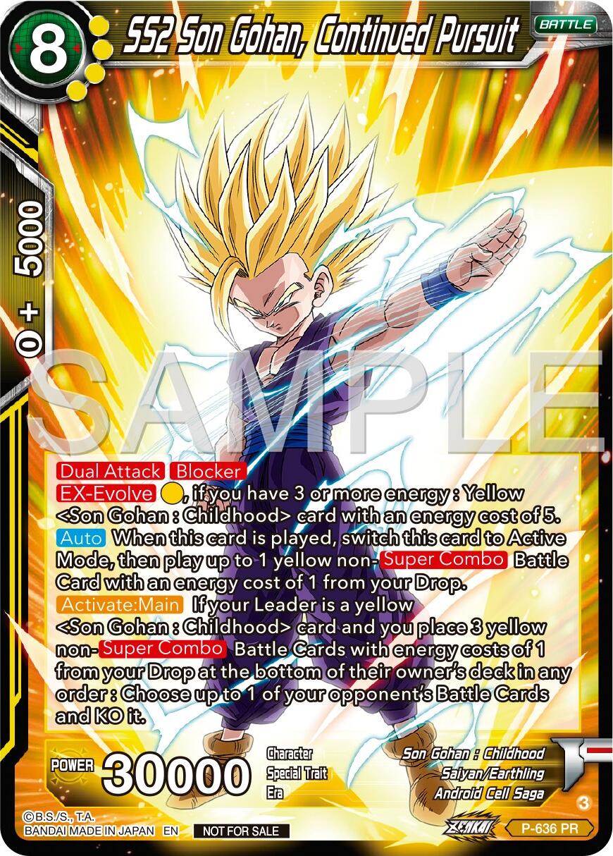 SS2 Son Gohan, Continued Pursuit (Zenkai Series Tournament Pack Vol.9) (P-636) [Promotion Cards] | Fandemonia Ltd