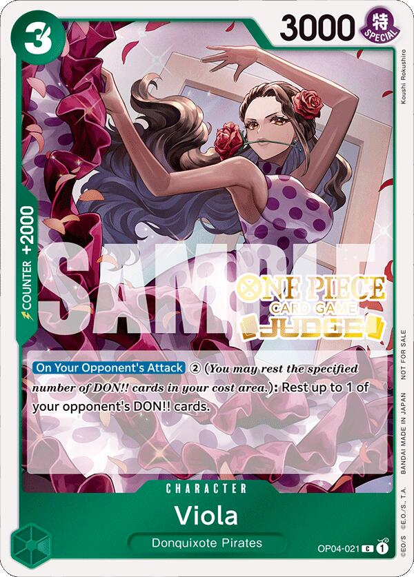 Viola (Judge Pack Vol. 4) [One Piece Promotion Cards] | Fandemonia Ltd