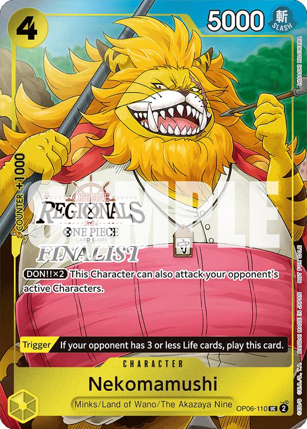 Nekomamushi (Offline Regional 2024 Vol. 3) [Finalist] [One Piece Promotion Cards] | Fandemonia Ltd