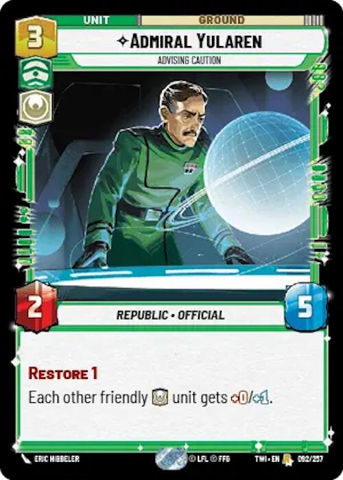 Admiral Yularen (092/257) [Twilight of the Republic] | Fandemonia Ltd