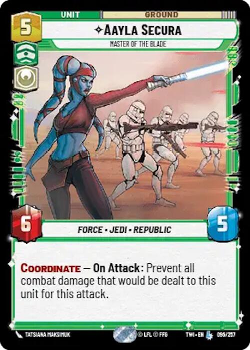 Aayla Secura - Master of the Blade (096/257) [Twilight of the Republic] | Fandemonia Ltd