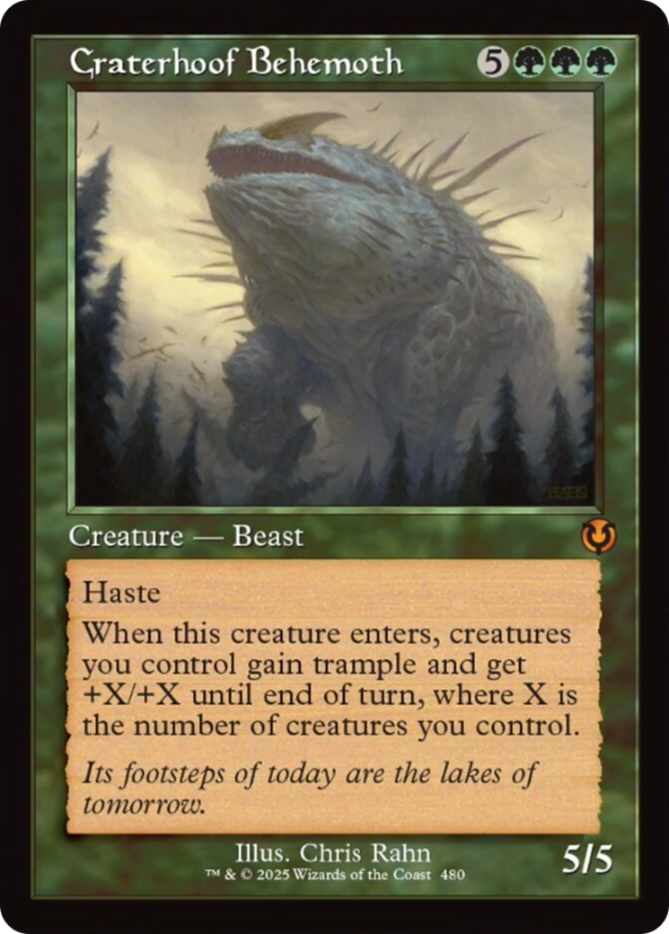 Craterhoof Behemoth (Retro Frame) [Innistrad Remastered] | Fandemonia Ltd