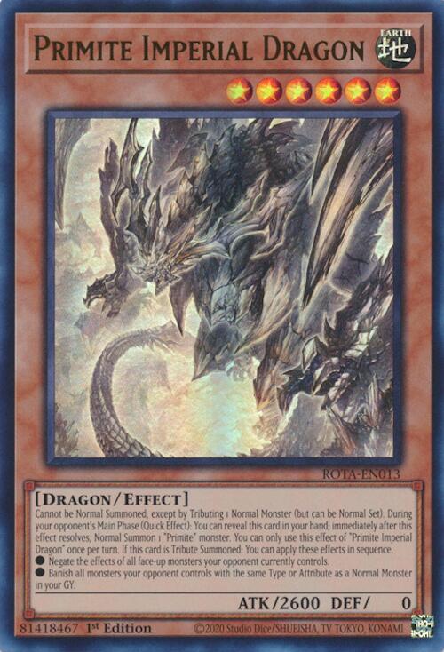 Primite Imperial Dragon [ROTA-EN013] Ultra Rare | Fandemonia Ltd