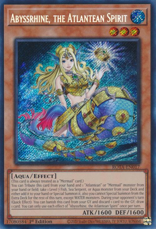 Abyssrhine, the Atlantean Spirit [ROTA-EN017] Secret Rare | Fandemonia Ltd