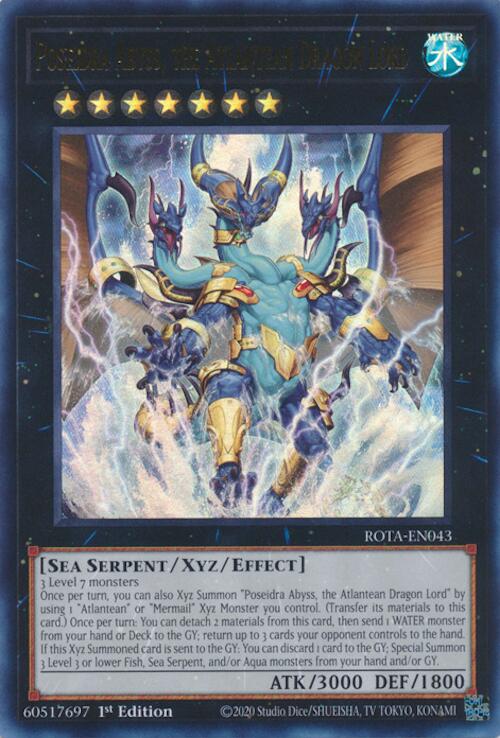 Poseidra Abyss, the Atlantean Dragon Lord [ROTA-EN043] Ultra Rare | Fandemonia Ltd