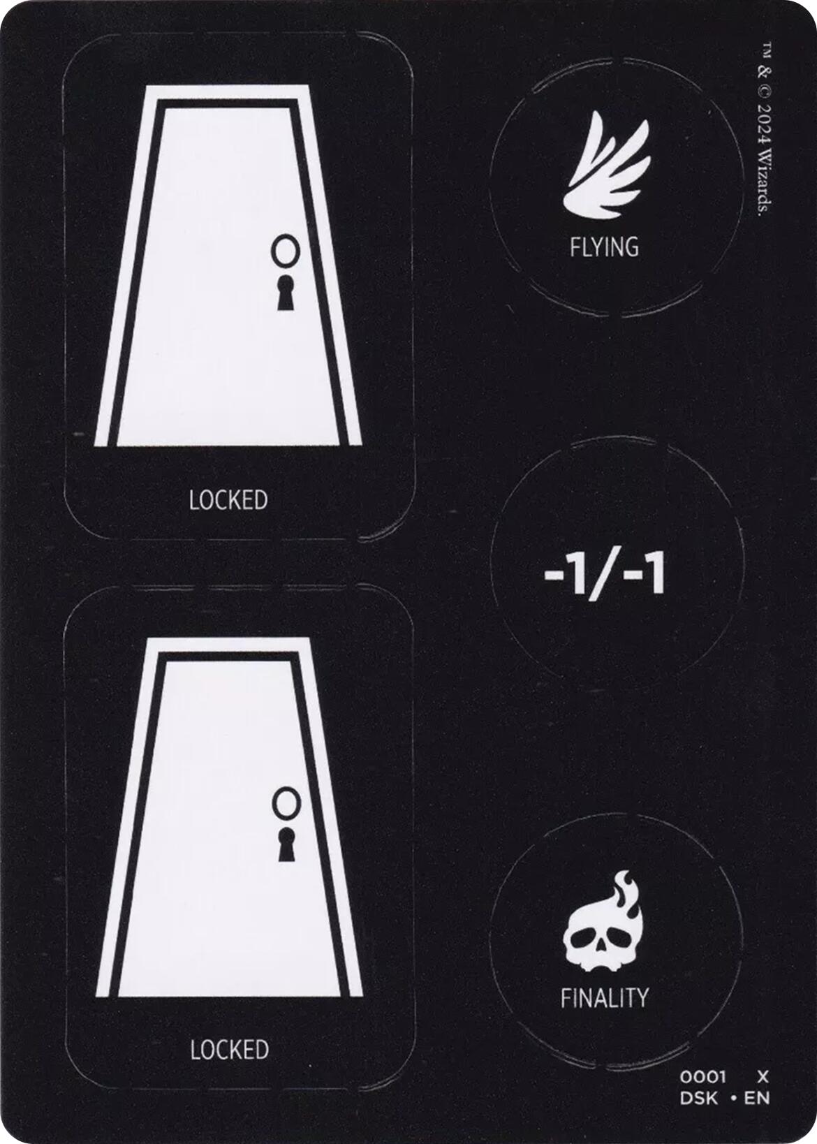 Punch Card Token (1 // 2) [Duskmourn: House of Horror Tokens] | Fandemonia Ltd