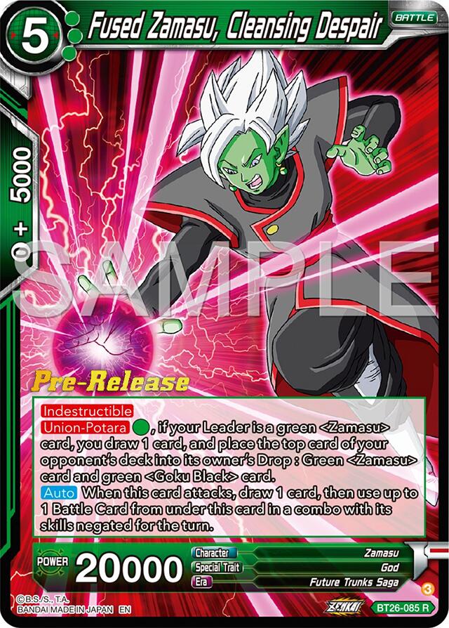 Fused Zamasu, Cleansing Despair (BT26-085) [Ultimate Advent Prerelease Promos] | Fandemonia Ltd