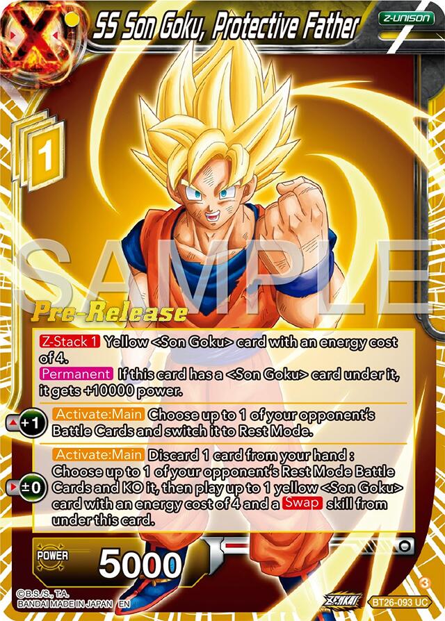 SS Son Goku, Protective Father (BT26-093) [Ultimate Advent Prerelease Promos] | Fandemonia Ltd