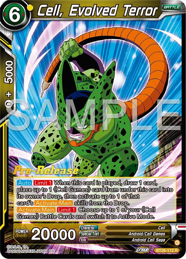 Cell, Evolved Terror (BT26-112) [Ultimate Advent Prerelease Promos] | Fandemonia Ltd