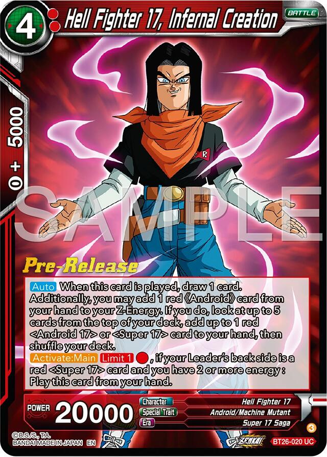 Hell Fighter 17, Infernal Creation (BT26-020) [Ultimate Advent Prerelease Promos] | Fandemonia Ltd