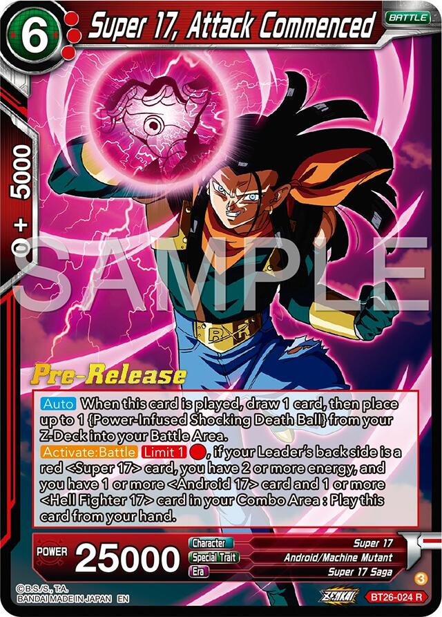 Super 17, Attack Commenced (BT26-024) [Ultimate Advent Prerelease Promos] | Fandemonia Ltd