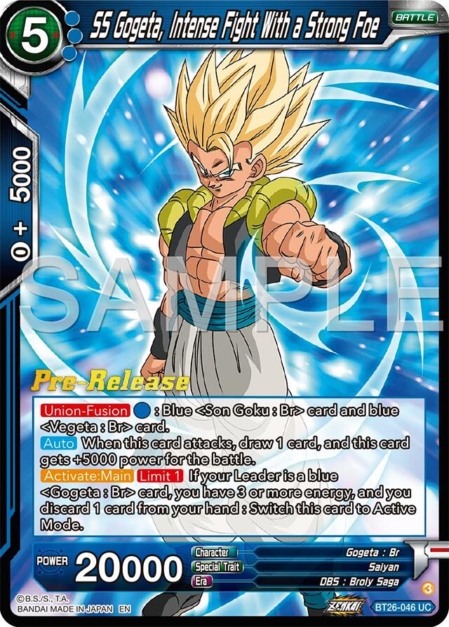 SS Gogeta, Intense Fight With a Strong Foe (BT26-046) [Ultimate Advent Prerelease Promos] | Fandemonia Ltd