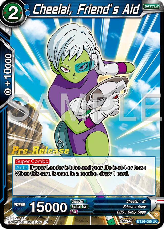 Cheelai, Friend's Aid (BT26-055) [Ultimate Advent Prerelease Promos] | Fandemonia Ltd