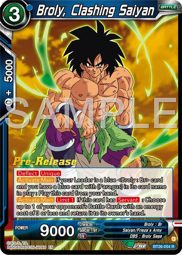 Broly, Clashing Saiyan (BT26-054) [Ultimate Advent Prerelease Promos] | Fandemonia Ltd