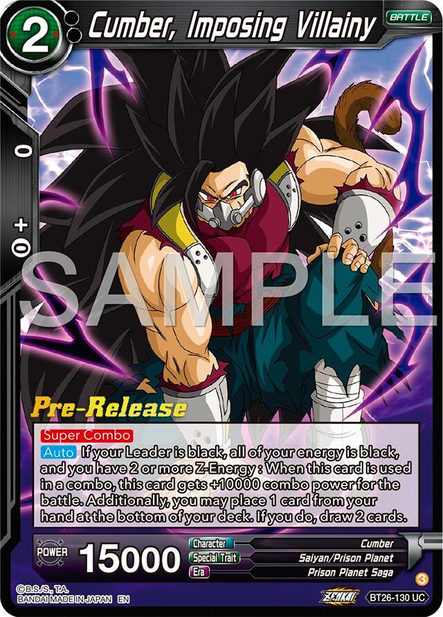 Cumber, Imposing Villainy (BT26-130) [Ultimate Advent Prerelease Promos] | Fandemonia Ltd