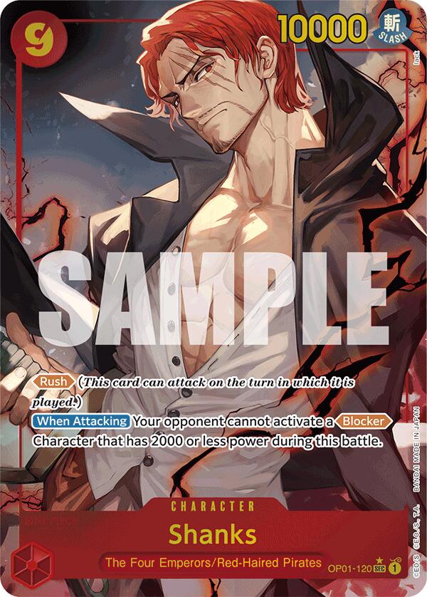 Shanks (OP01-120) (Alternate Art) [Premium Booster -The Best-] | Fandemonia Ltd