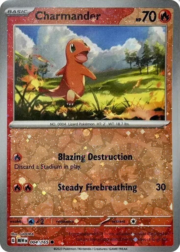 Charmander (004/165) (Cosmos Holo) (Costco Exclusive) [Miscellaneous Cards] | Fandemonia Ltd