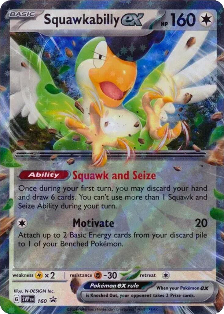 Squawkabilly ex (SVP160) [SV: Scarlet & Violet Promo Cards] | Fandemonia Ltd