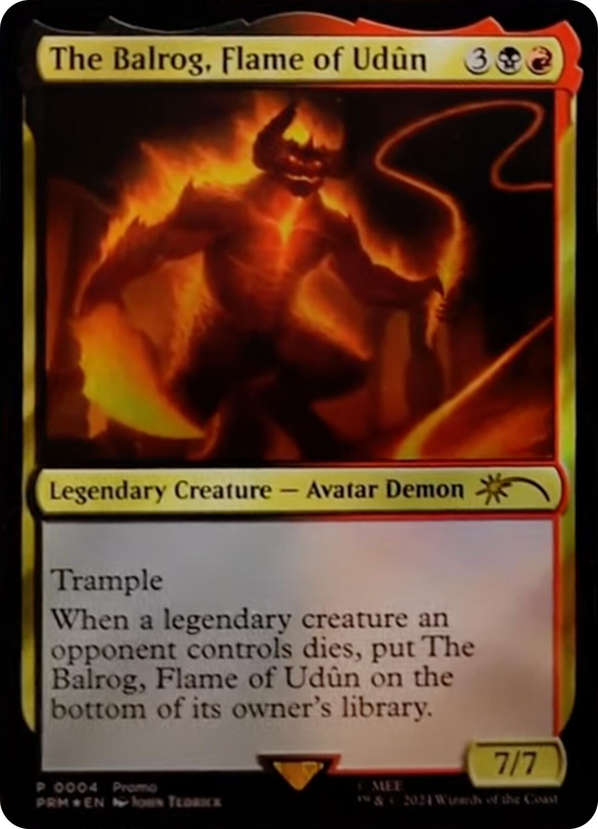 The Balrog, Flame of Udun [Resale Promos] | Fandemonia Ltd