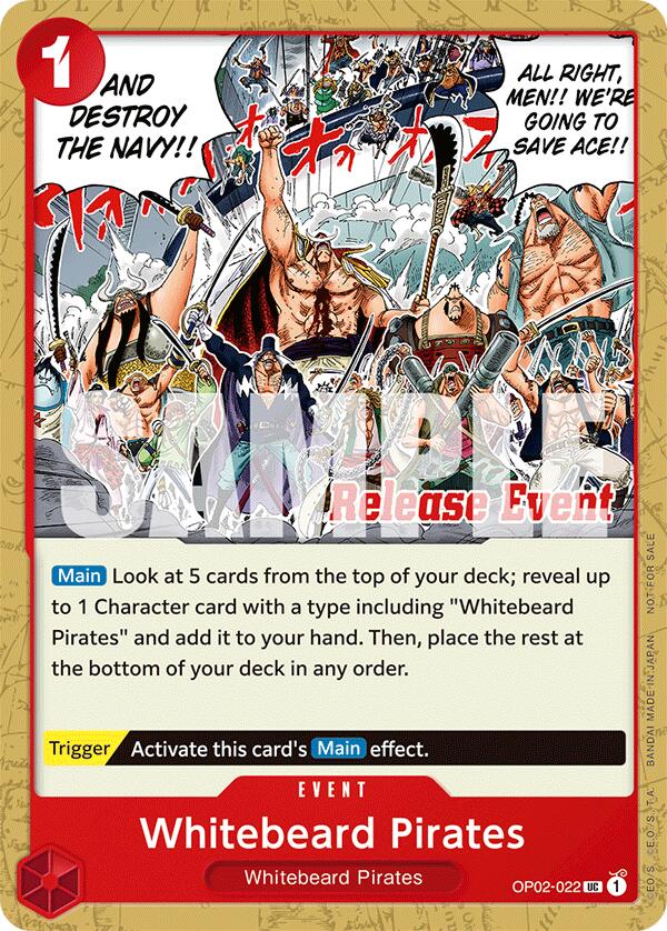 Whitebeard Pirates (ST15 - ST20 Release Event Pack) [One Piece Promotion Cards] | Fandemonia Ltd