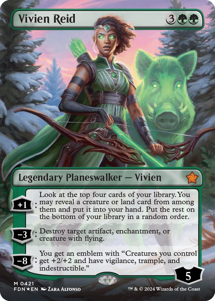 Vivien Reid (Borderless) (Mana Foil) [Foundations] | Fandemonia Ltd