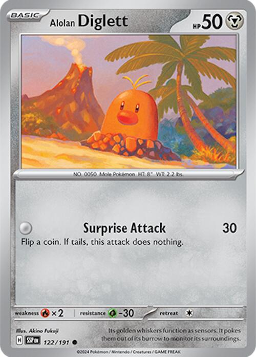 Alolan Diglett (122/191) [Scarlet & Violet: Surging Sparks] | Fandemonia Ltd