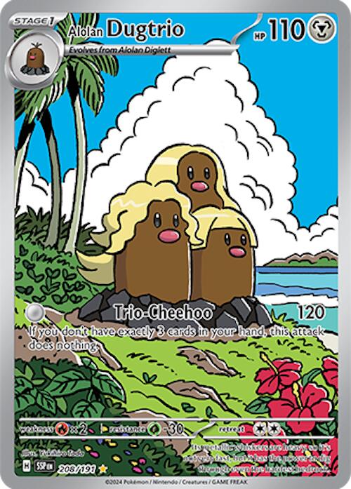 Alolan Dugtrio (208/191) [Scarlet & Violet: Surging Sparks] | Fandemonia Ltd