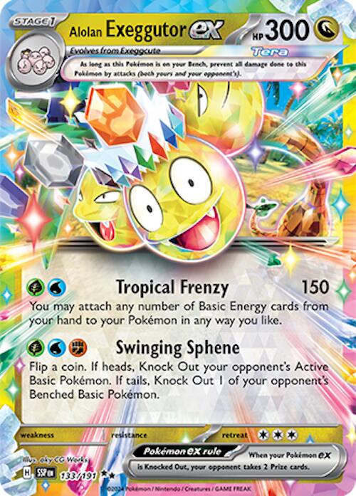 Alolan Exeggutor ex (133/191) [Scarlet & Violet: Surging Sparks] | Fandemonia Ltd