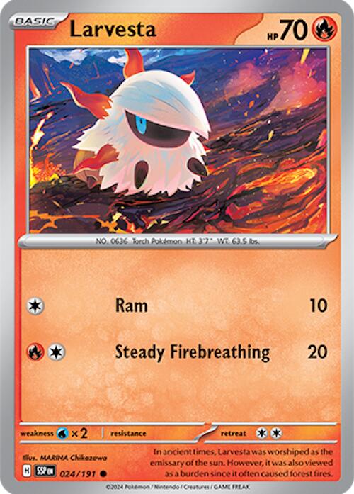 Larvesta (024/191) [Scarlet & Violet: Surging Sparks] | Fandemonia Ltd