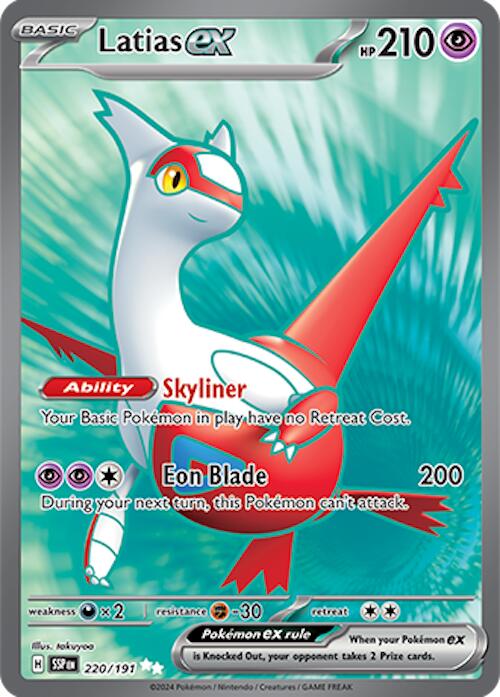 Latias ex (220/191) [Scarlet & Violet: Surging Sparks] | Fandemonia Ltd