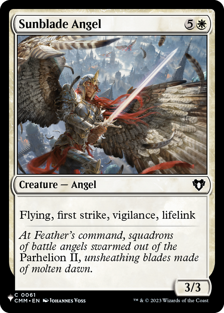 Sunblade Angel [The List] | Fandemonia Ltd