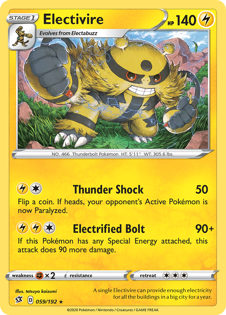 Electivire (059/192) [Sword & Shield: Rebel Clash] | Fandemonia Ltd