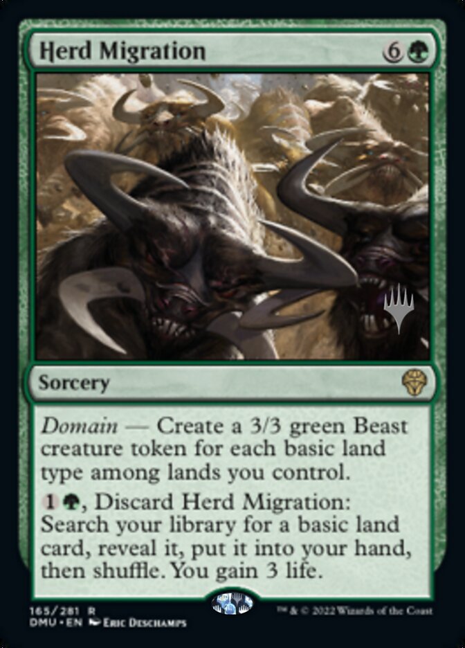 Herd Migration (Promo Pack) [Dominaria United Promos] | Fandemonia Ltd