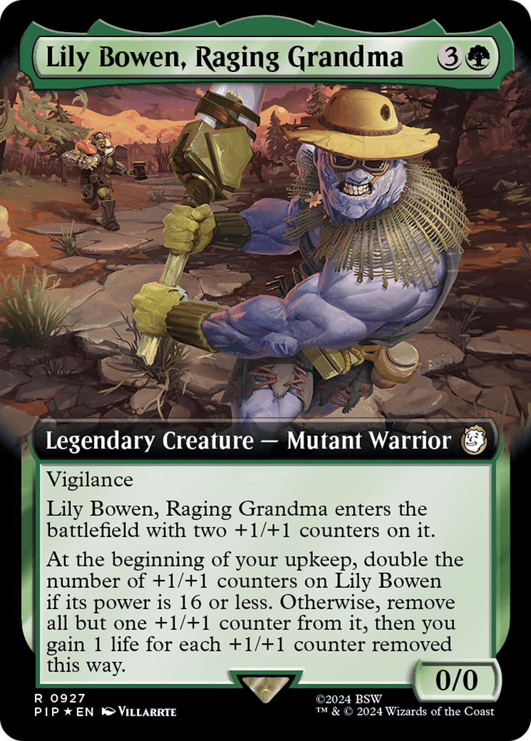 Lily Bowen, Raging Grandma (Extended Art) (Surge Foil) [Fallout] | Fandemonia Ltd