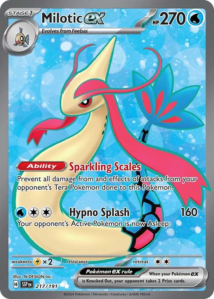 Milotic ex (217/191) [Scarlet & Violet: Surging Sparks] | Fandemonia Ltd