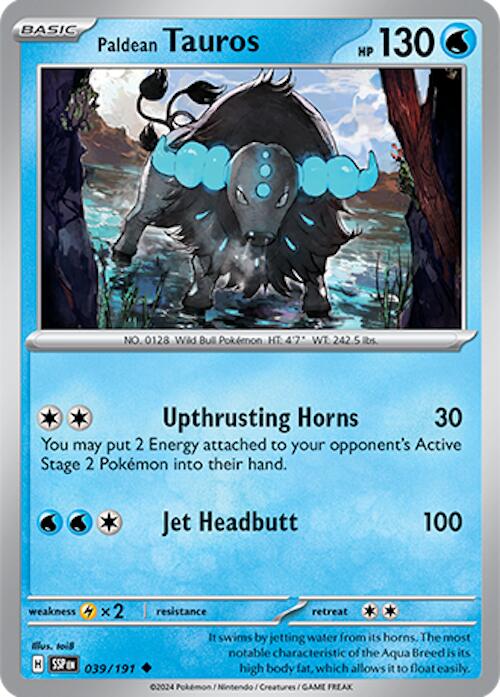 Paldean Tauros (039/191) [Scarlet & Violet: Surging Sparks] | Fandemonia Ltd