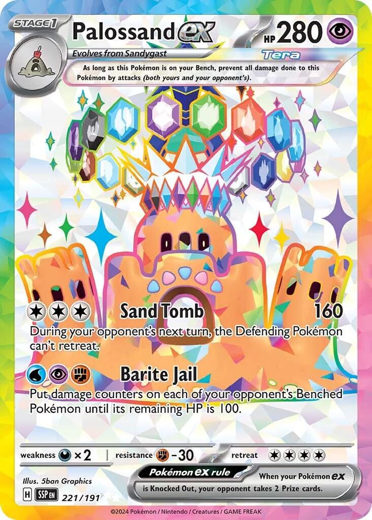 Palossand ex (221/191) [Scarlet & Violet: Surging Sparks] | Fandemonia Ltd