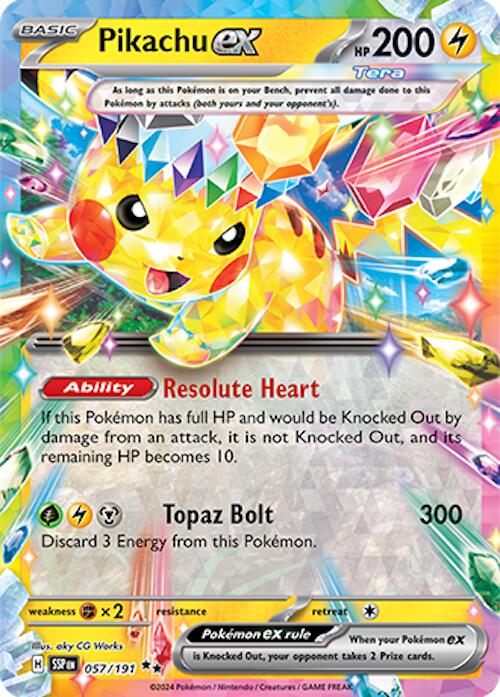 Pikachu ex (057/191) [Scarlet & Violet: Surging Sparks] | Fandemonia Ltd