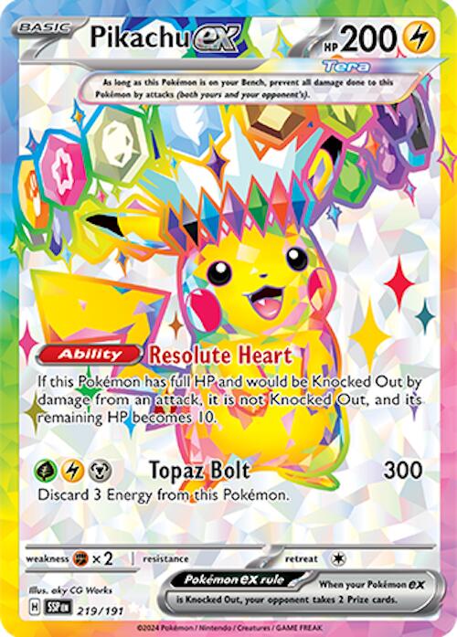 Pikachu ex (219/191) [Scarlet & Violet: Surging Sparks] | Fandemonia Ltd