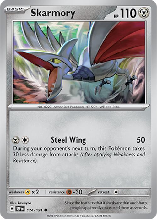 Skarmory (124/191) [Scarlet & Violet: Surging Sparks] | Fandemonia Ltd