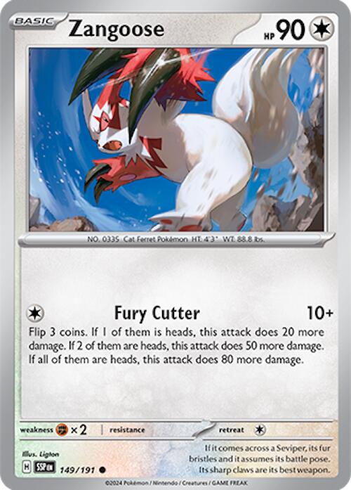 Zangoose (149/191) [Scarlet & Violet: Surging Sparks] | Fandemonia Ltd