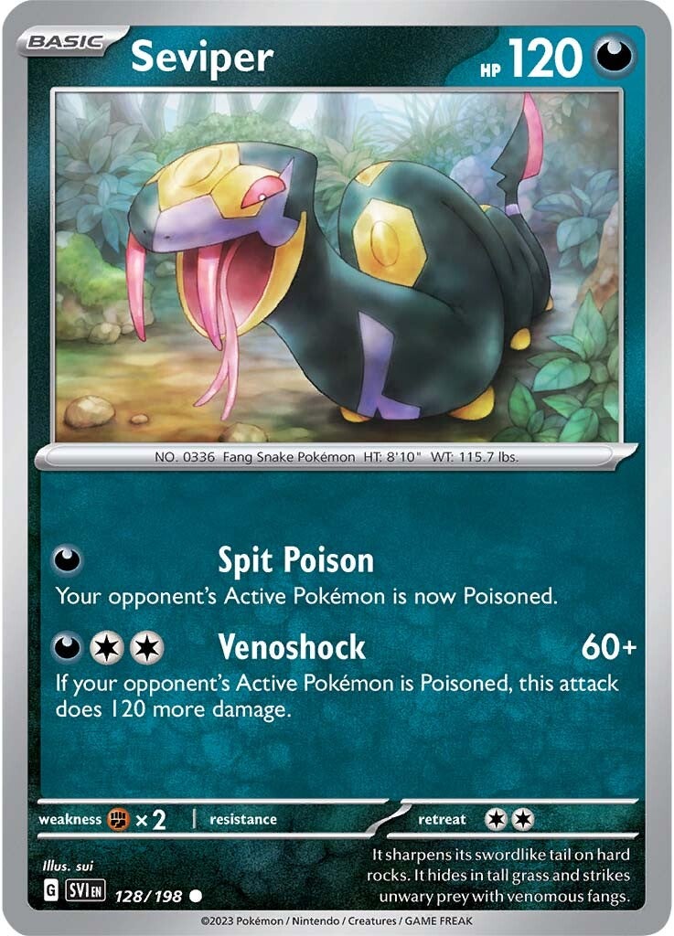 Seviper (128/198) [Scarlet & Violet: Base Set] | Fandemonia Ltd