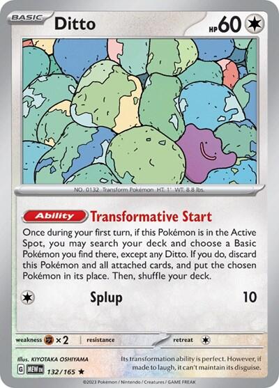 Ditto (132/165) (Non-Holo) [Scarlet & Violet: 151] | Fandemonia Ltd