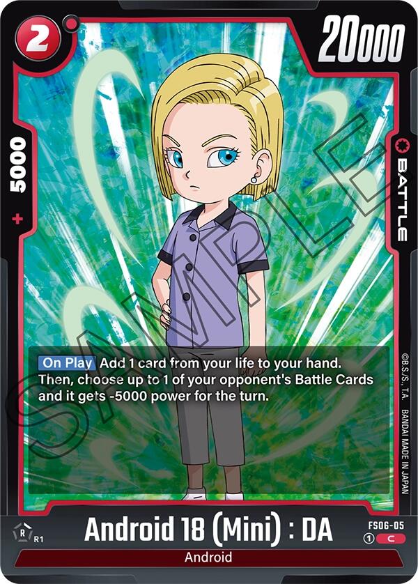 Android 18 (Mini) : DA [Starter Deck: Son Goku (Mini)] | Fandemonia Ltd