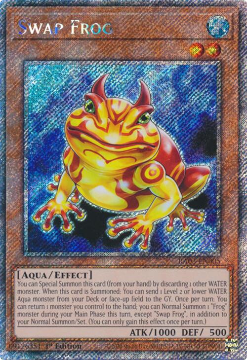 Swap Frog (Platinum Secret Rare) [RA03-EN005] Platinum Secret Rare | Fandemonia Ltd