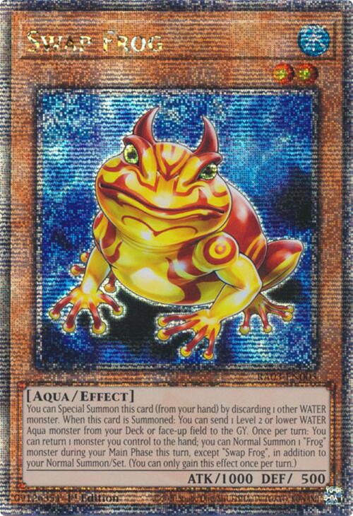 Swap Frog (Quarter Century Secret Rare) [RA03-EN005] Quarter Century Secret Rare | Fandemonia Ltd