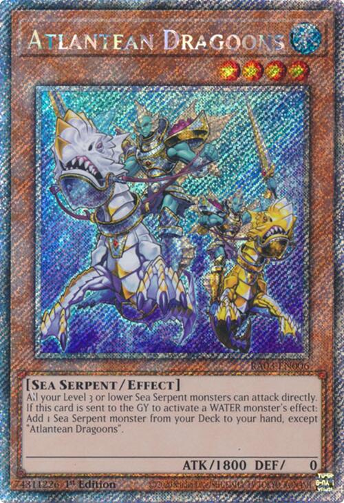 Atlantean Dragoons (Platinum Secret Rare) [RA03-EN006] Platinum Secret Rare | Fandemonia Ltd