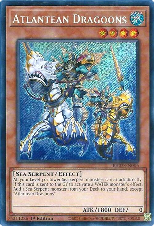 Atlantean Dragoons (Secret Rare) [RA03-EN006] Secret Rare | Fandemonia Ltd