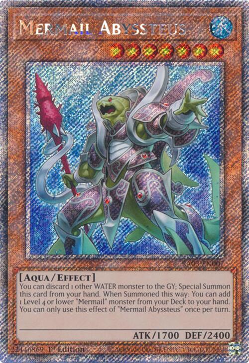 Mermail Abyssteus (Platinum Secret Rare) [RA03-EN007] Platinum Secret Rare | Fandemonia Ltd