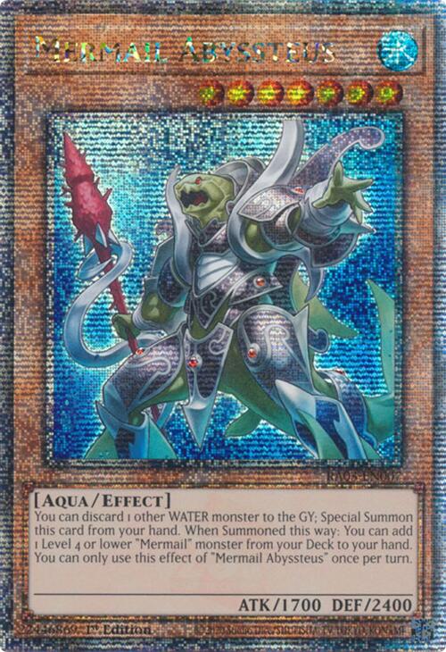 Mermail Abyssteus (Quarter Century Secret Rare) [RA03-EN007] Quarter Century Secret Rare | Fandemonia Ltd